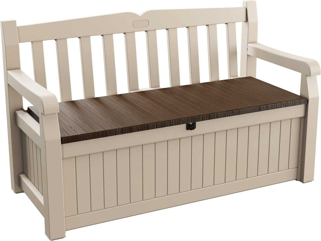 Outdoor Storage Bench 265L – Weather-Resistant Garden Seat - EVERNEST HOME & GARDEN