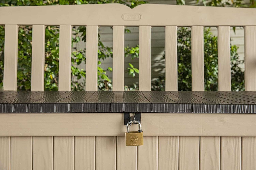 Outdoor Storage Bench 265L – Weather-Resistant Garden Seat - EVERNEST HOME & GARDEN