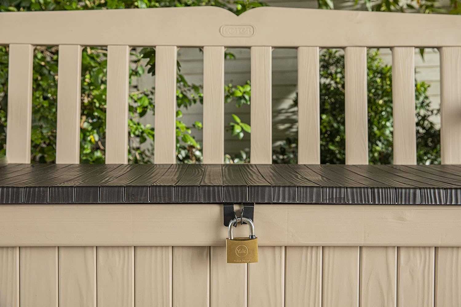 Outdoor Storage Bench 265L – Weather-Resistant Garden Seat - EVERNEST HOME & GARDEN