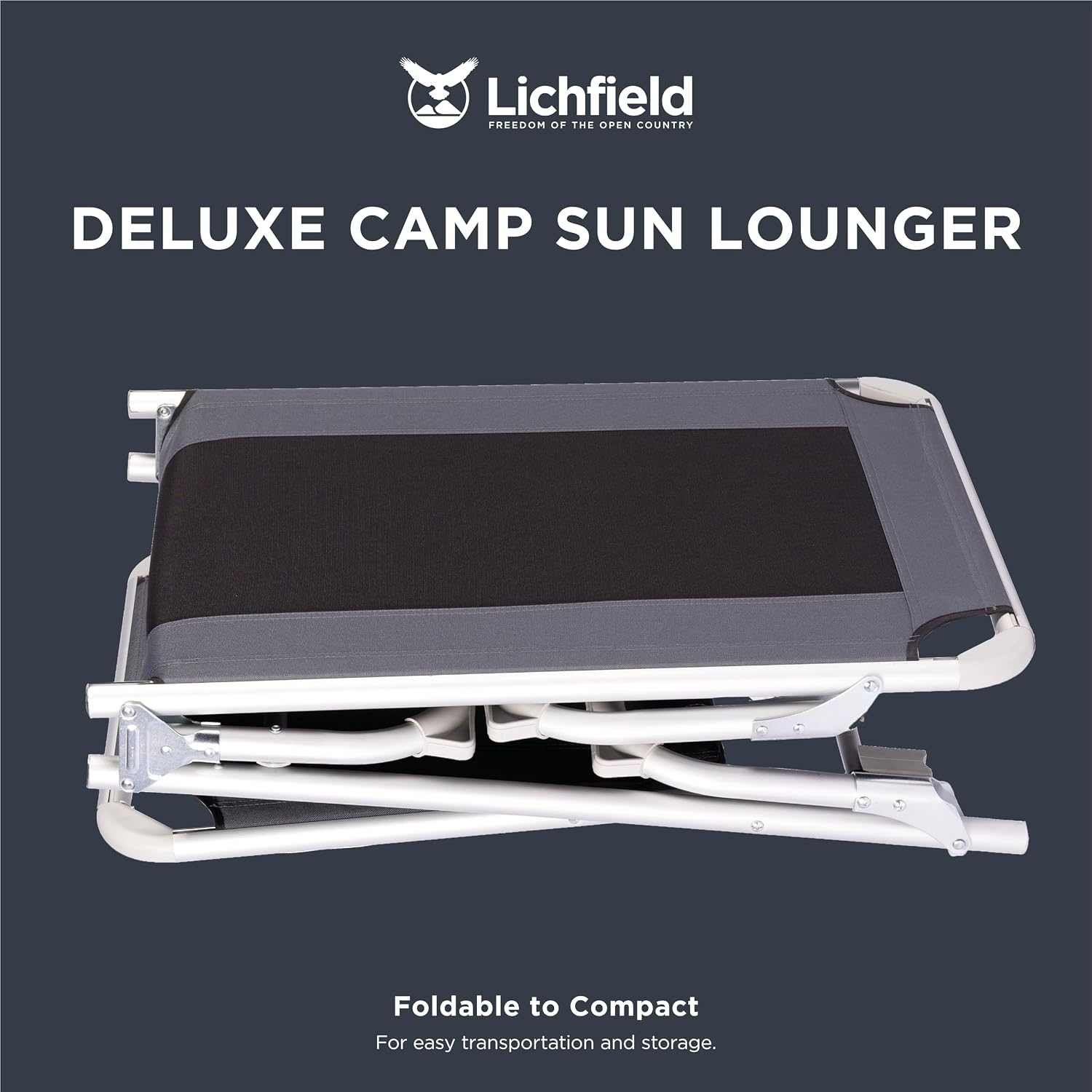 Foldable Sun Lounger Reclining Chair With 5 Positions - EVERNEST HOME & GARDEN