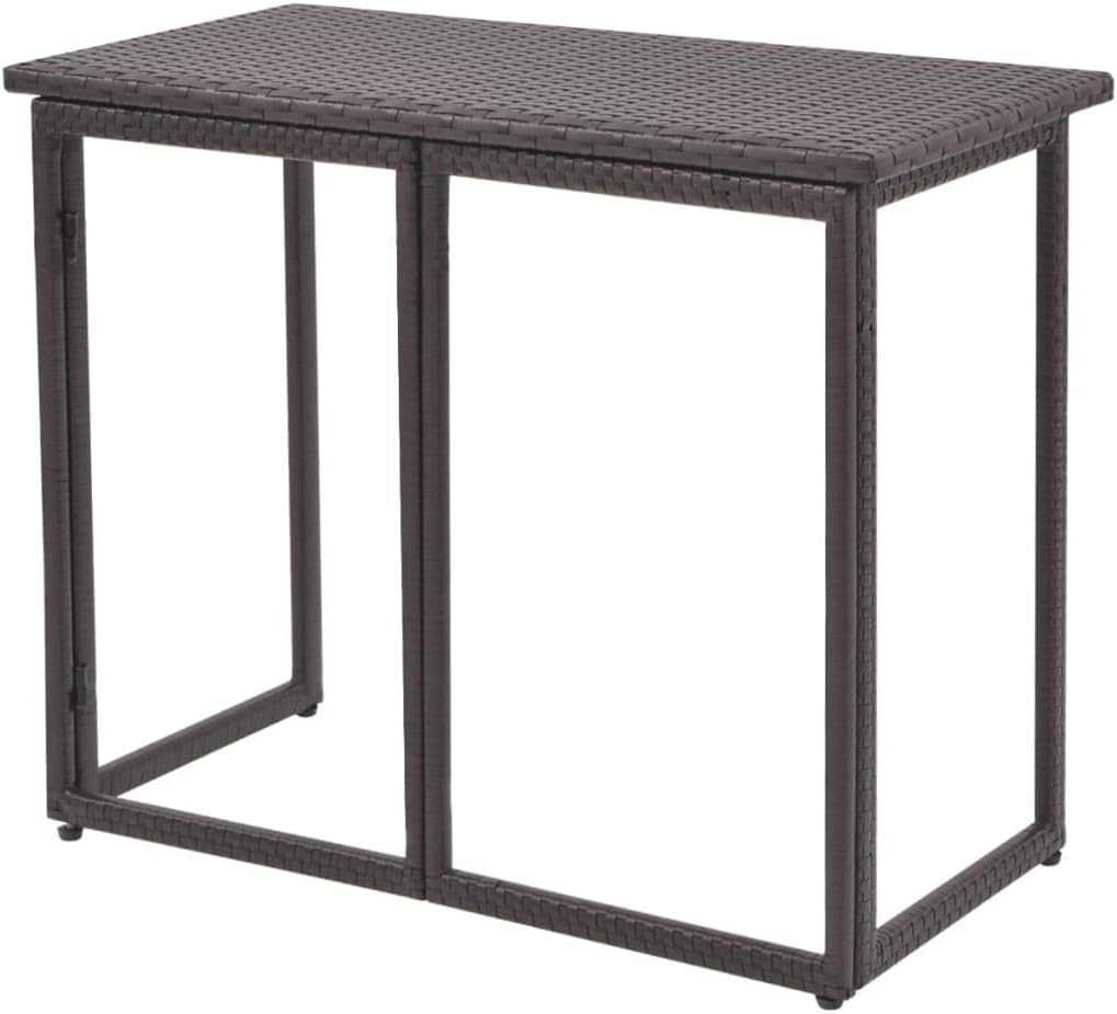 5-Piece Outdoor Patio Rattan Furniture Set With Cushions - EVERNEST HOME & GARDEN