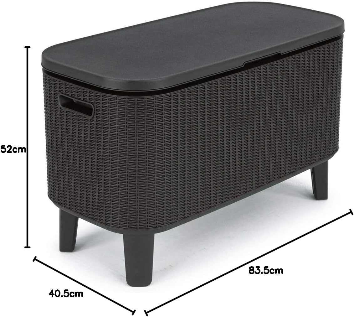 Outdoor Cocktail Table With Insulated 60L Cooler - EVERNEST HOME & GARDEN