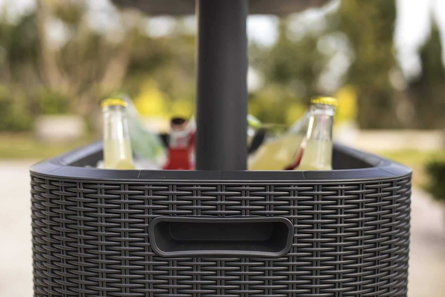 Outdoor Cocktail Table With Insulated 60L Cooler - EVERNEST HOME & GARDEN