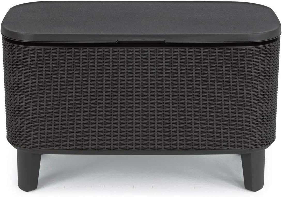Outdoor Cocktail Table With Insulated 60L Cooler - EVERNEST HOME & GARDEN