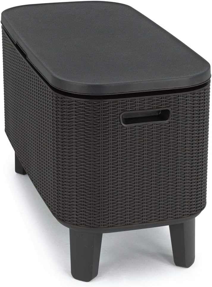 Outdoor Cocktail Table With Insulated 60L Cooler - EVERNEST HOME & GARDEN