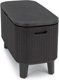 Outdoor Cocktail Table With Insulated 60L Cooler - EVERNEST HOME & GARDEN