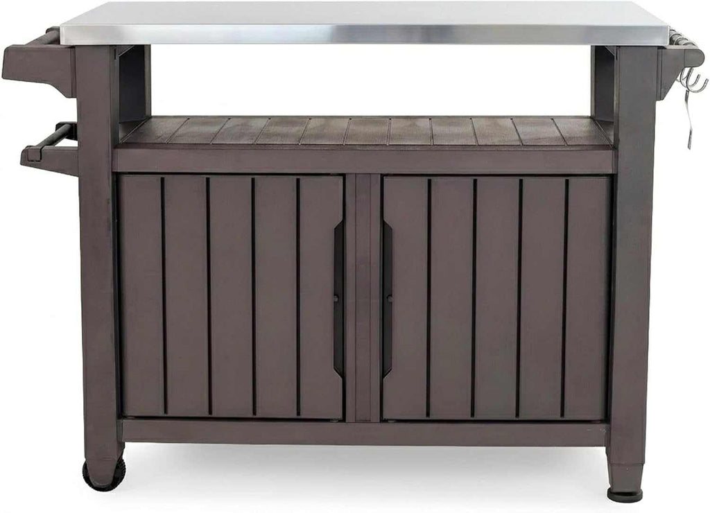 Outdoor Prep Table & Storage Cart – 78 Gallon Capacity - EVERNEST HOME & GARDEN
